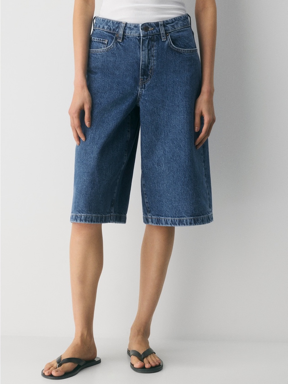 Wilfred Publicity Below-Knee Denim Short